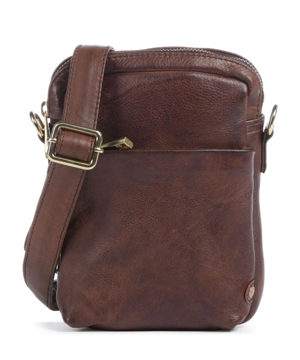 Express Umhängetasche fein genarbtes Kalbsleder dunkelbraun