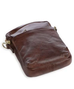 Express Umhängetasche fein genarbtes Kalbsleder dunkelbraun