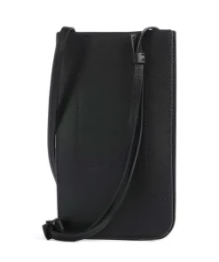 Ezra Calf Optic Handytasche fein genarbtes Leder schwarz