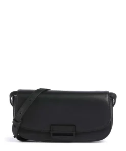 Ezra Calf Optic S Umhängetasche fein genarbtes Kalbsleder schwarz