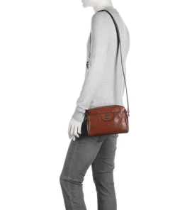 Fabio Umhängetasche fein genarbtes Rindsleder braun