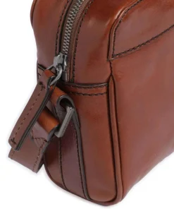 Fabio Umhängetasche fein genarbtes Rindsleder braun