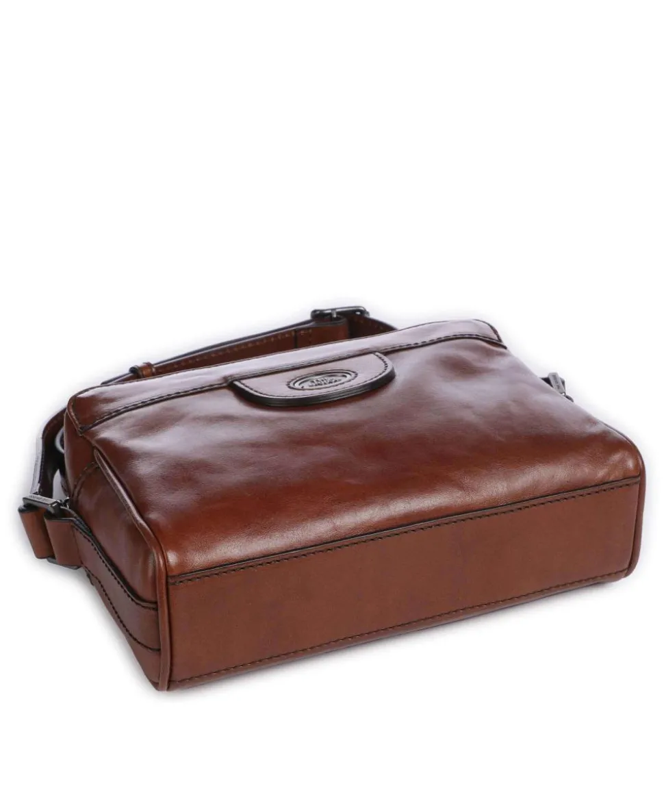 Fabio Umhängetasche fein genarbtes Rindsleder braun