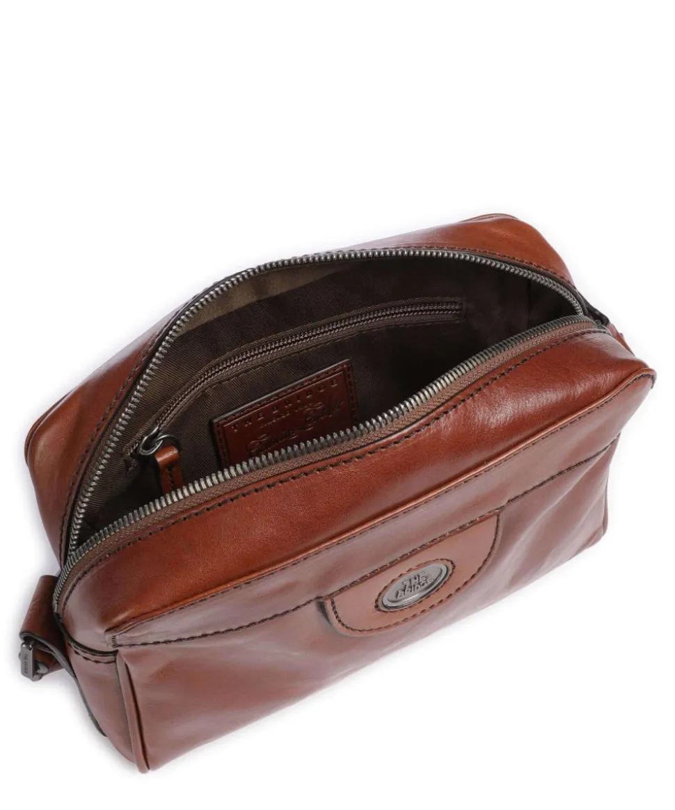 Fabio Umhängetasche fein genarbtes Rindsleder braun