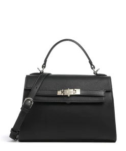 Fae Re Handtasche Lederimitat schwarz