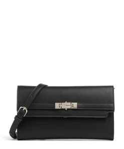 Fae Re Umhängetasche Lederimitat schwarz