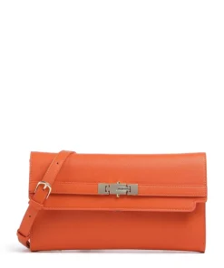 Fae Re Umhängetasche Lederimitat orange