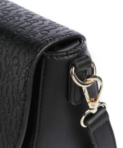 Falak Re Umhängetasche Lederimitat schwarz