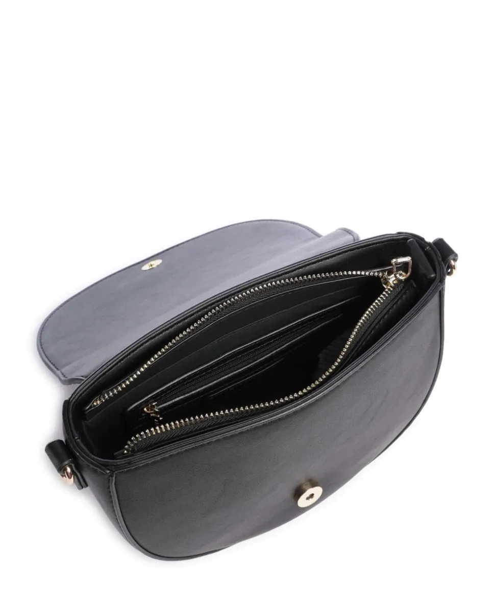 Falak Re Umhängetasche Lederimitat schwarz