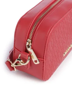 Falak Re Umhängetasche Lederimitat dunkelrot