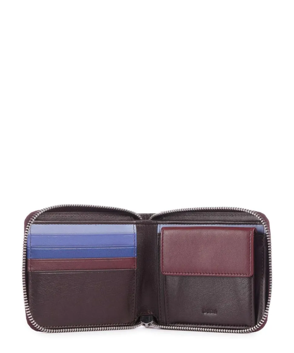 Faro RFID Geldbörse fein genarbtes Kalbsleder wein