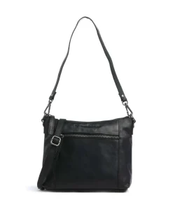 Faro Schultertasche Pull-Up Rindsleder schwarz