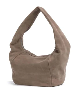 Farrah Suede M Beuteltasche Veloursleder taupe