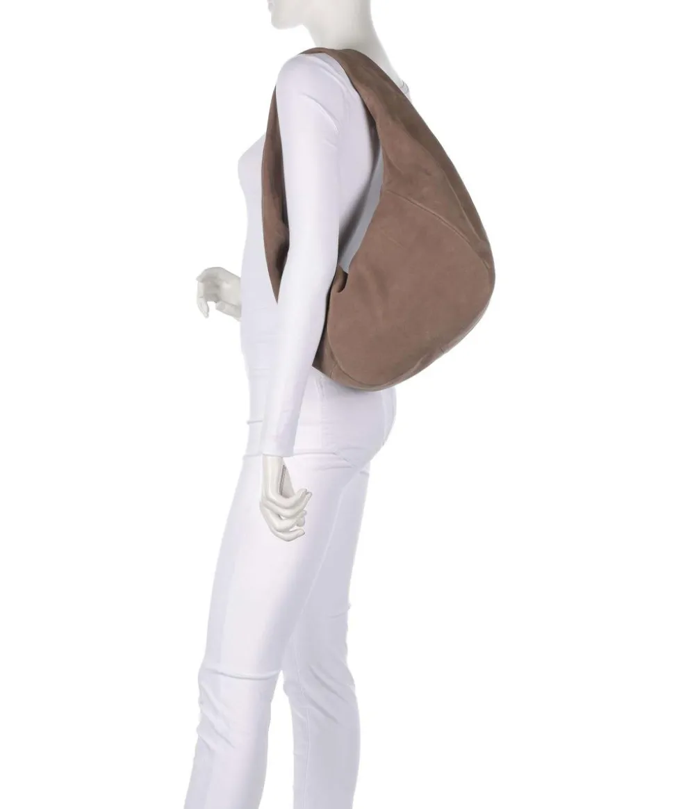 Farrah Suede M Beuteltasche Veloursleder taupe