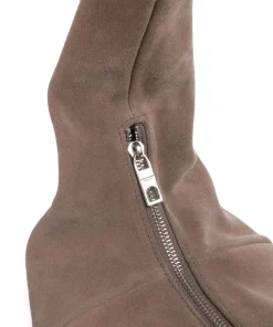 Farrah Suede M Beuteltasche Veloursleder taupe