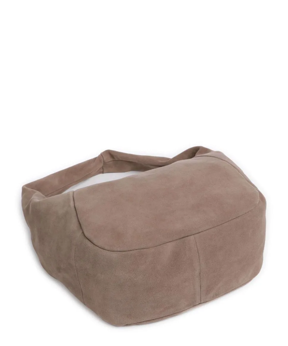 Farrah Suede M Beuteltasche Veloursleder taupe