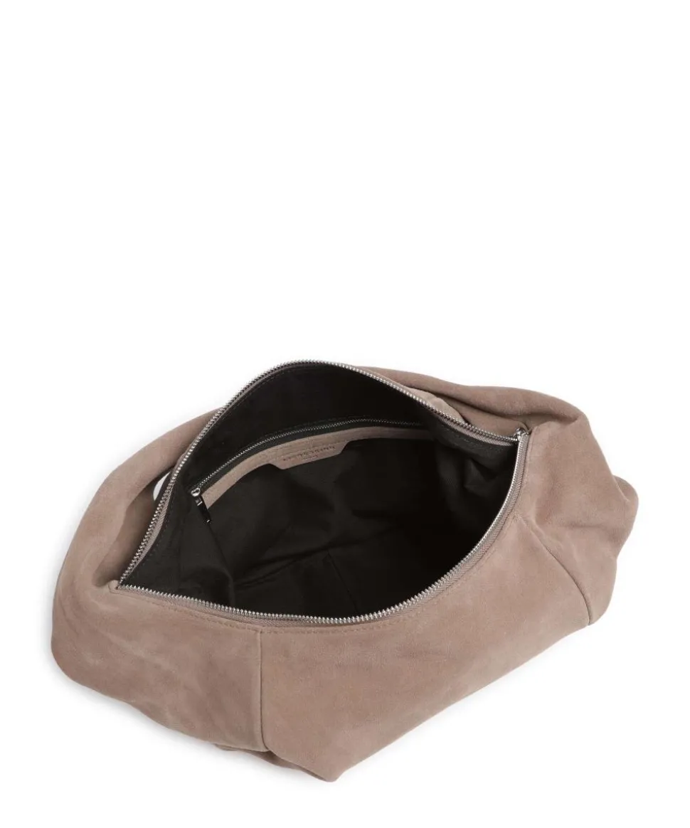 Farrah Suede M Beuteltasche Veloursleder taupe