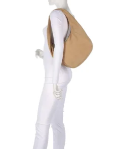 Farrah Suede M Beuteltasche Veloursleder beige