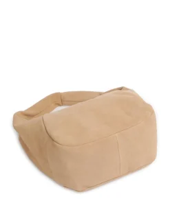 Farrah Suede M Beuteltasche Veloursleder beige