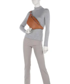 Fashion Favorites Gürteltasche weiches Rindsleder cognac