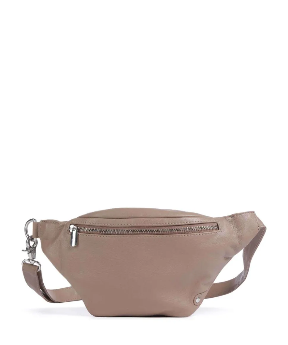 Fashion Favorites Gürteltasche weiches Rindsleder taupe