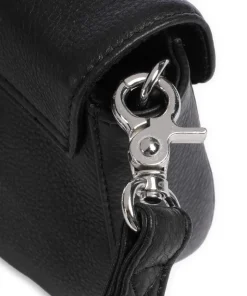 Fashion Favorites Umhängetasche genarbtes Leder schwarz