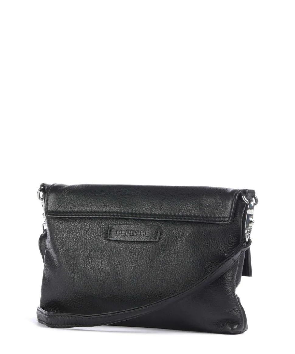 Fashion Favourites Umhängetasche Schafsleder schwarz