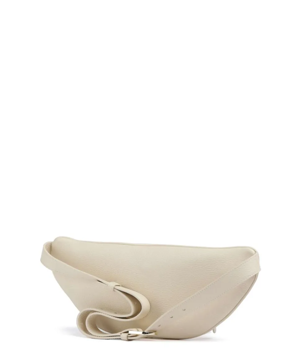 Fashion Gürteltasche genarbtes Rindsleder creme