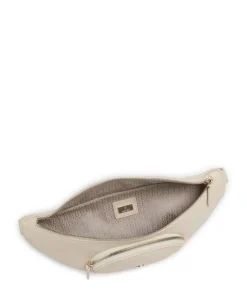 Fashion Gürteltasche genarbtes Rindsleder creme