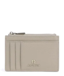 Fashion Kreditkartenetui genarbtes Rindsleder beige