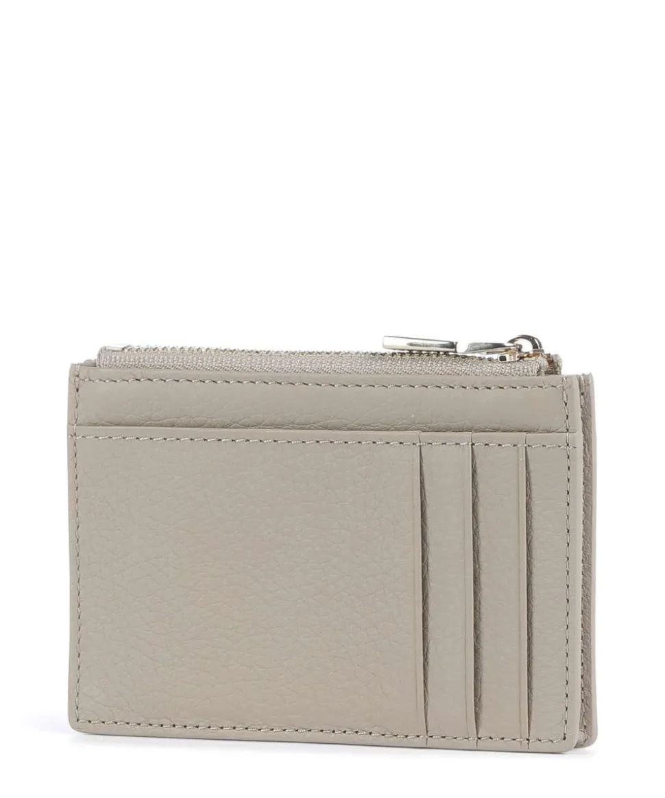 Fashion Kreditkartenetui genarbtes Rindsleder beige