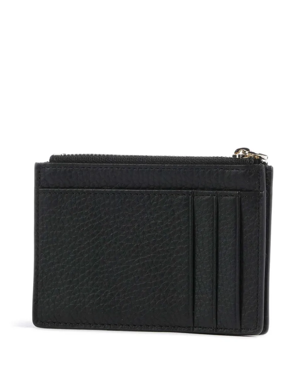 Fashion Kreditkartenetui genarbtes Rindsleder schwarz