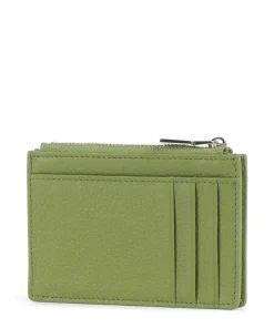 Fashion Kreditkartenetui genarbtes Rindsleder grün