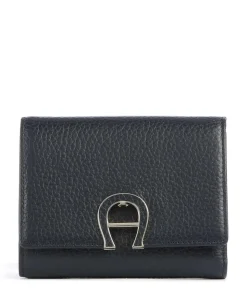 Fashion RFID Geldbörse genarbtes Rindsleder schwarz