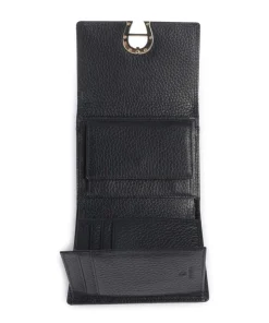 Fashion RFID Geldbörse genarbtes Rindsleder schwarz