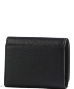 Fashion RFID Geldbörse genarbtes Rindsleder schwarz