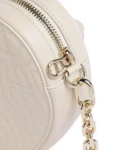 Fashion Umhängetasche fein genarbtes Rindsleder creme