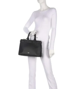 Faubourg M Handtasche genarbtes Rindsleder schwarz