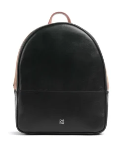 Favignana Rucksack fein genarbtes Kalbsleder schwarz