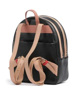 Favignana Rucksack fein genarbtes Kalbsleder schwarz