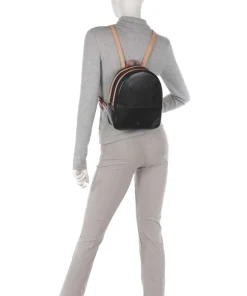 Favignana Rucksack fein genarbtes Kalbsleder schwarz