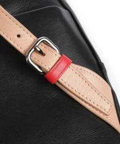 Favignana Rucksack fein genarbtes Kalbsleder schwarz