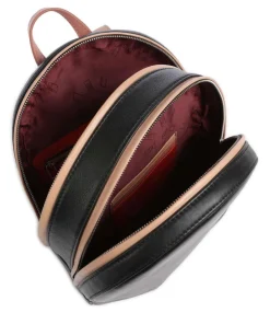 Favignana Rucksack fein genarbtes Kalbsleder schwarz