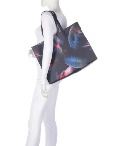 Feaicon Shopper Lederimitat navy