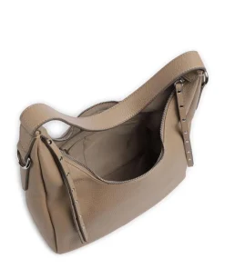 Feel Wild Beuteltasche genarbtes Leder hellbraun