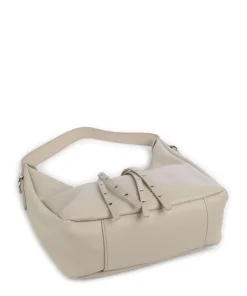 Feel Wild Beuteltasche genarbtes Leder stein