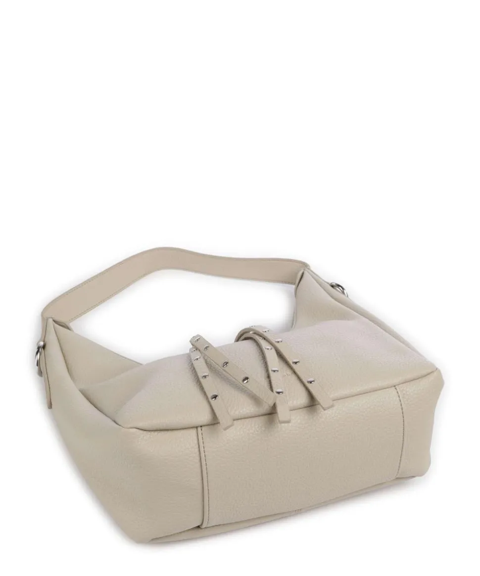 Feel Wild Beuteltasche genarbtes Leder stein