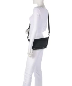 Feel Wild Umhängetasche genarbtes Leder schwarz