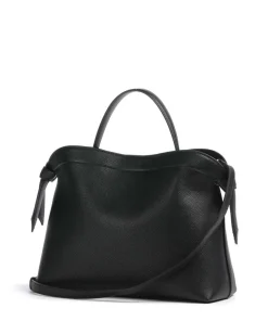 Femke Handtasche Lederimitat schwarz