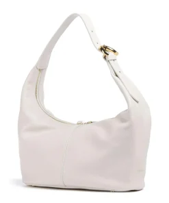 Fernanda Beuteltasche genarbtes Rindsleder weiß